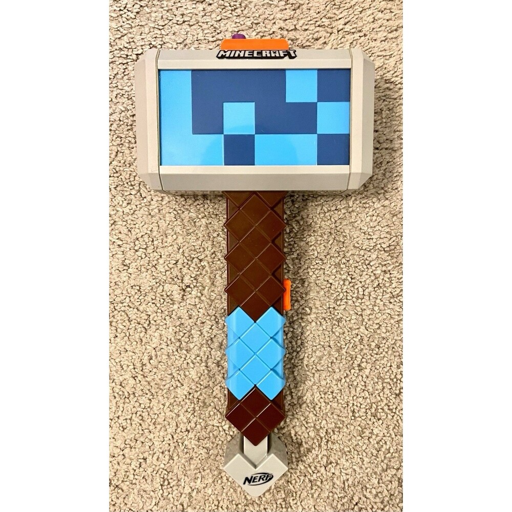 Nerf Minecraft Stormlander Dart Blasting Hammer with Darts